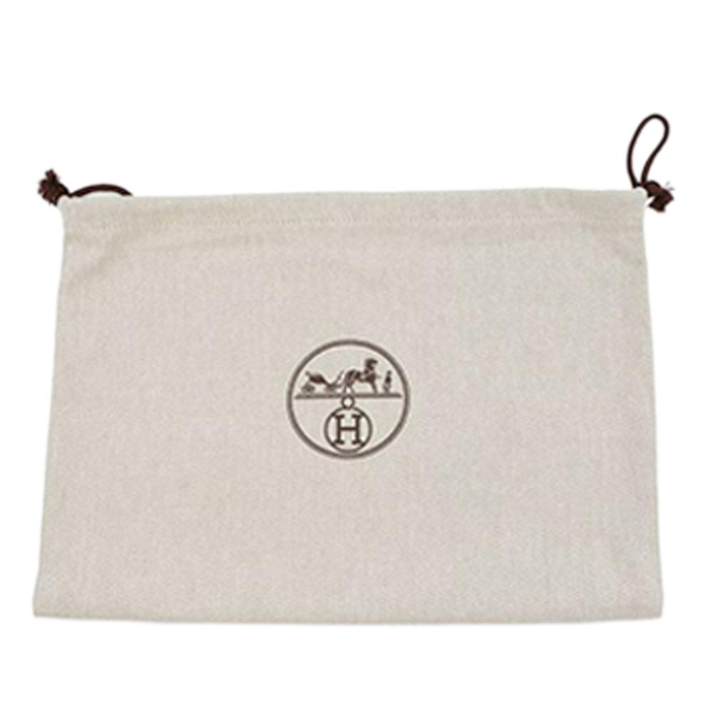 Hermès AB Hermès Orange Red Orange Wool Fabric H Natte Flat Pouch GM France