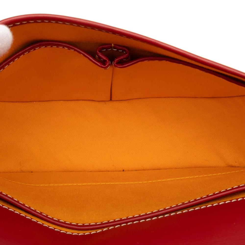 Goyard AB Goyard Red Coated Canvas Fabric Goyardine Belvedere II PM France