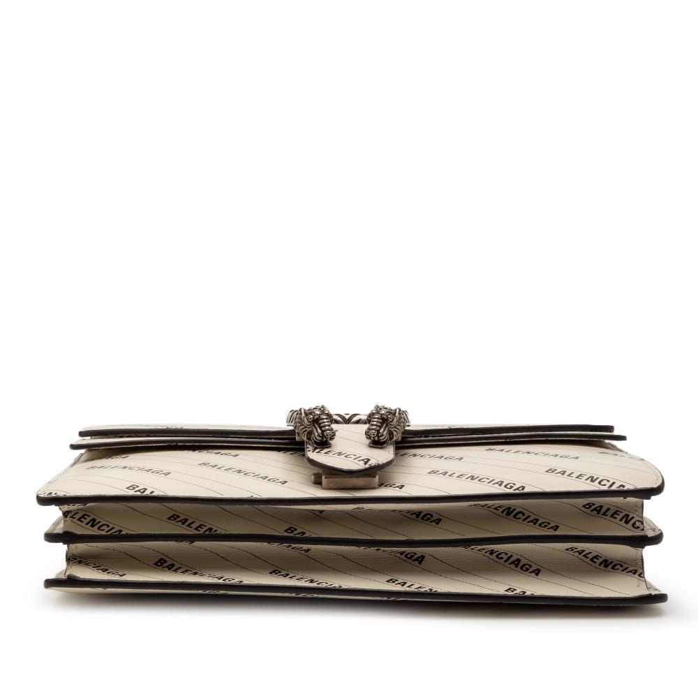 Gucci AB Gucci White Off White Calf Leather The Hacker Project Small Dionysus Shoulder Bag Italy