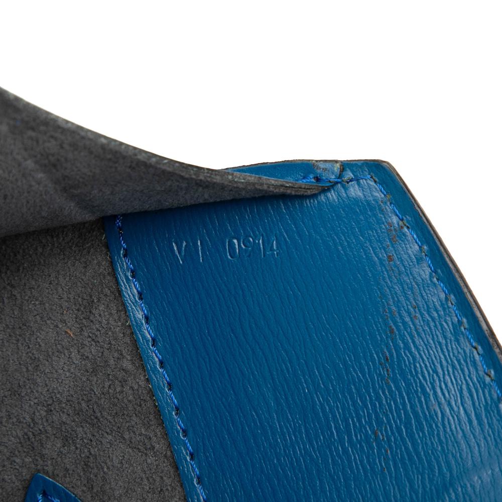 Louis Vuitton B Louis Vuitton Blue Epi Leather Leather Epi Cluny France