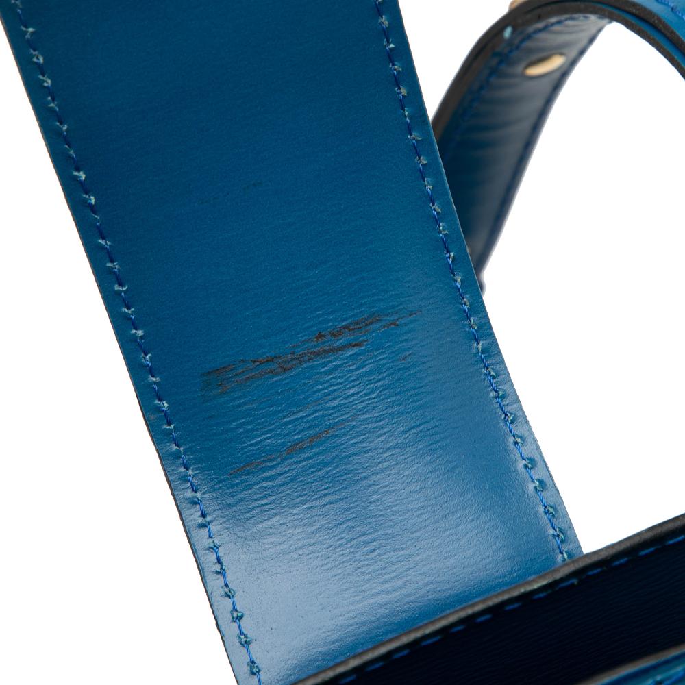 Louis Vuitton B Louis Vuitton Blue Epi Leather Leather Epi Cluny France