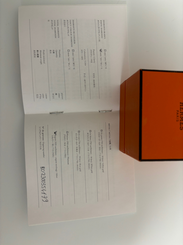 Hermès Chaîne d'ancre ring