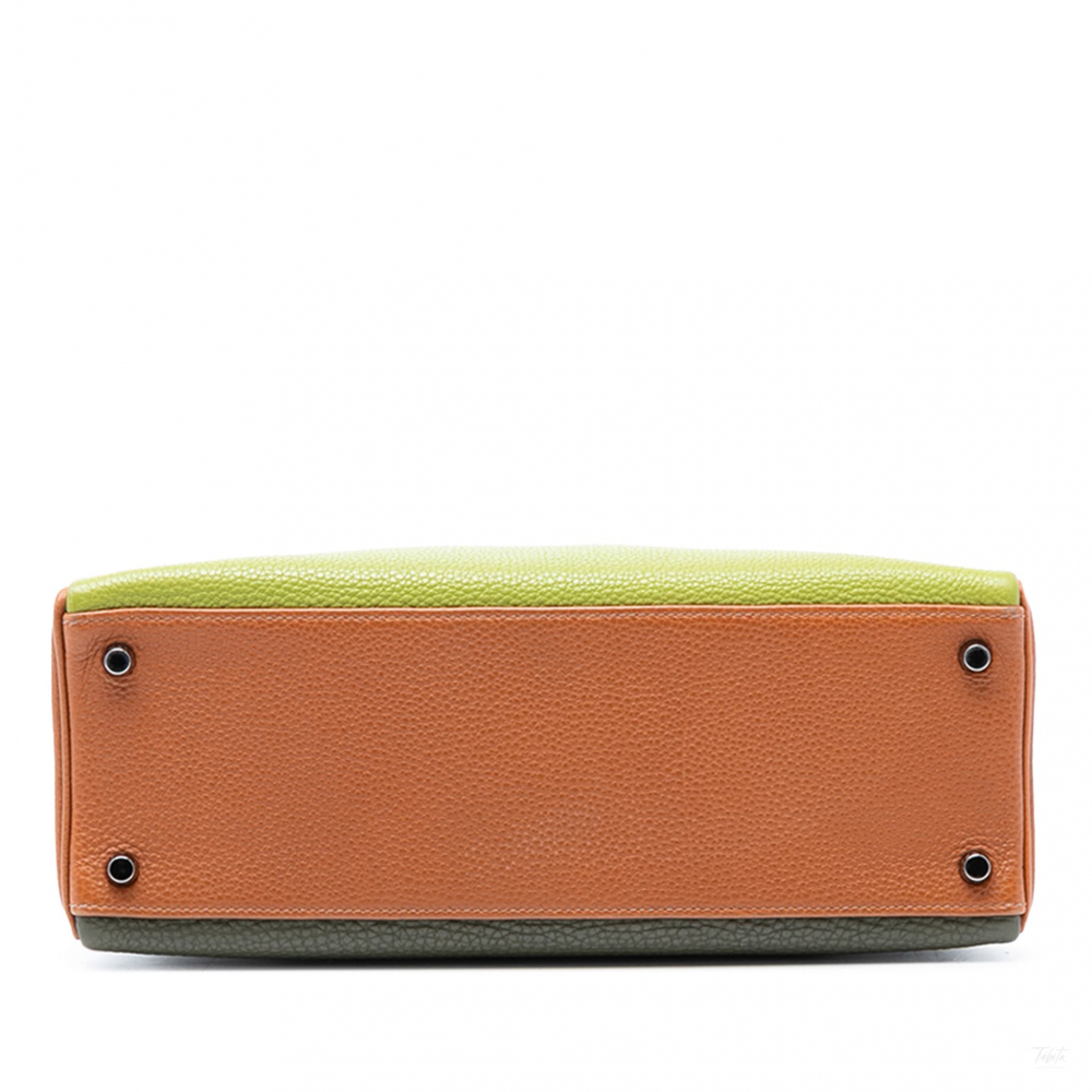 Hermès Kelly 32 Togo Leather 2-Ways Top-Handle Handbag Tricolor
