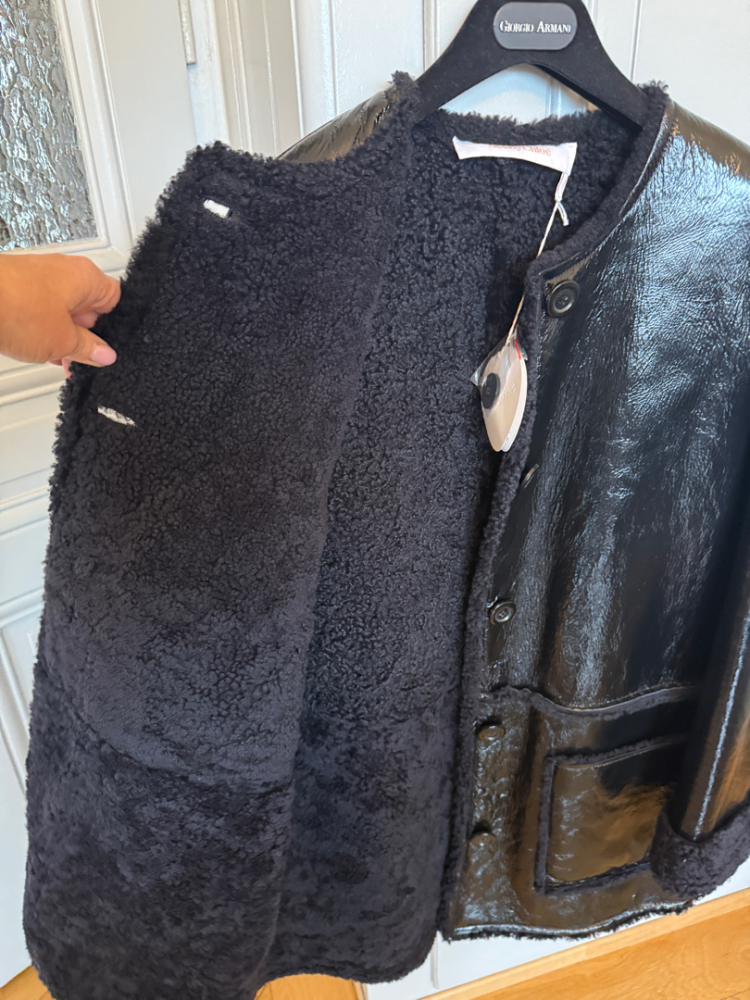 See By Chloé Mantel aus Schafsfell