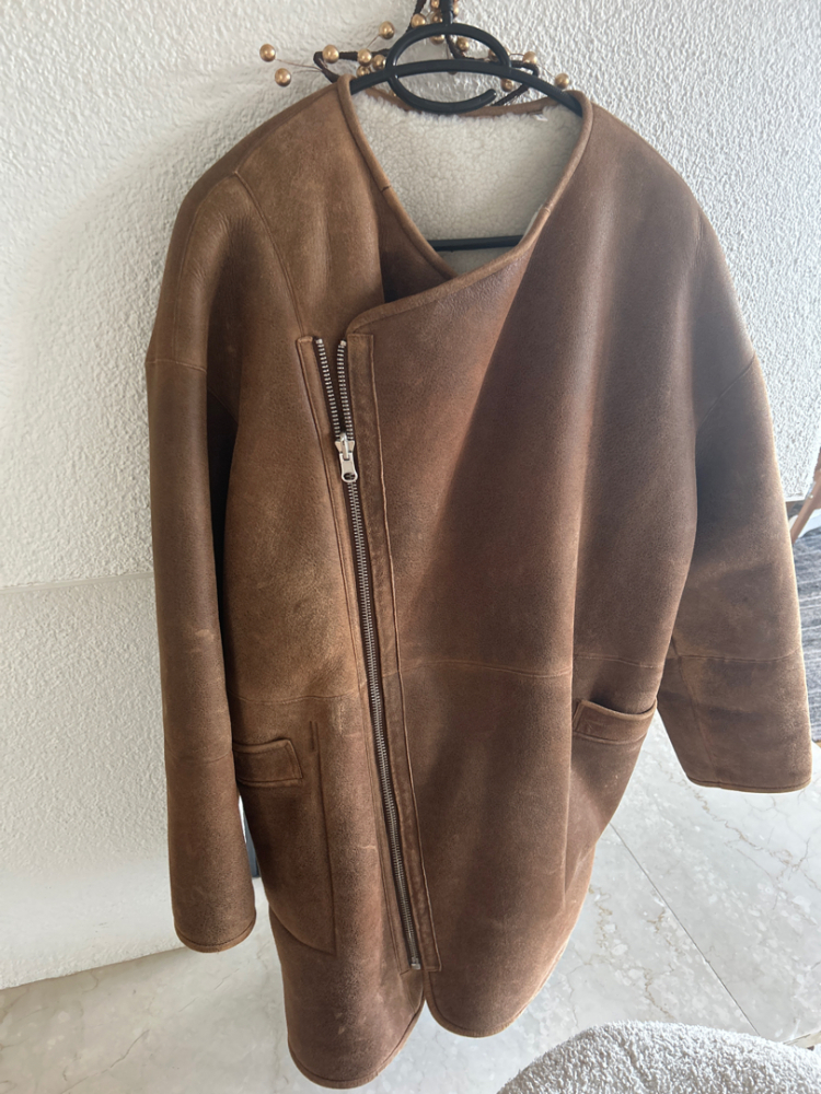 Birgen Christensen Manteau en peau de mouton