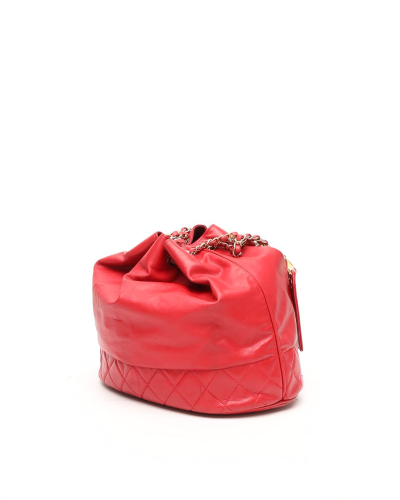 Chanel Quilted Bucket Bag