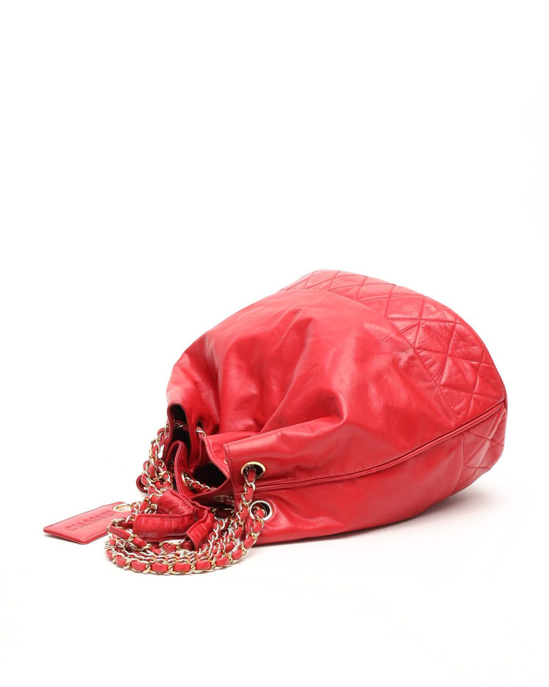 Chanel Quilted Bucket Bag