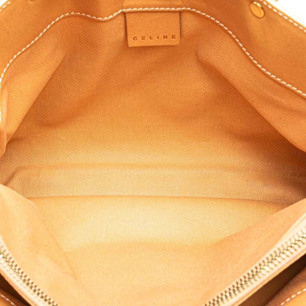 Celine B Celine Blue Navy Denim Fabric C Macadam Handbag Italy