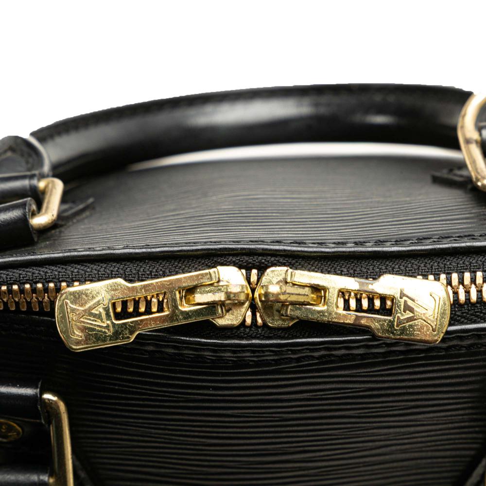 Louis Vuitton B Louis Vuitton Black Epi Leather Leather Epi Alma PM France