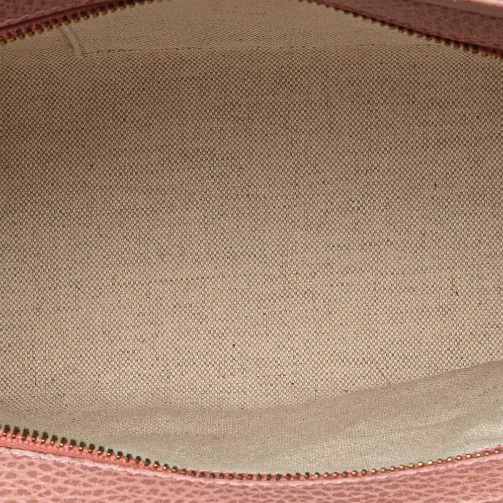 Gucci B Gucci Pink Calf Leather Mini Swing Satchel Italy