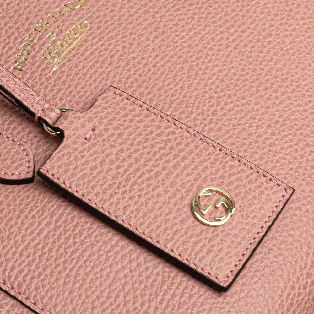 Gucci B Gucci Pink Calf Leather Mini Swing Satchel Italy