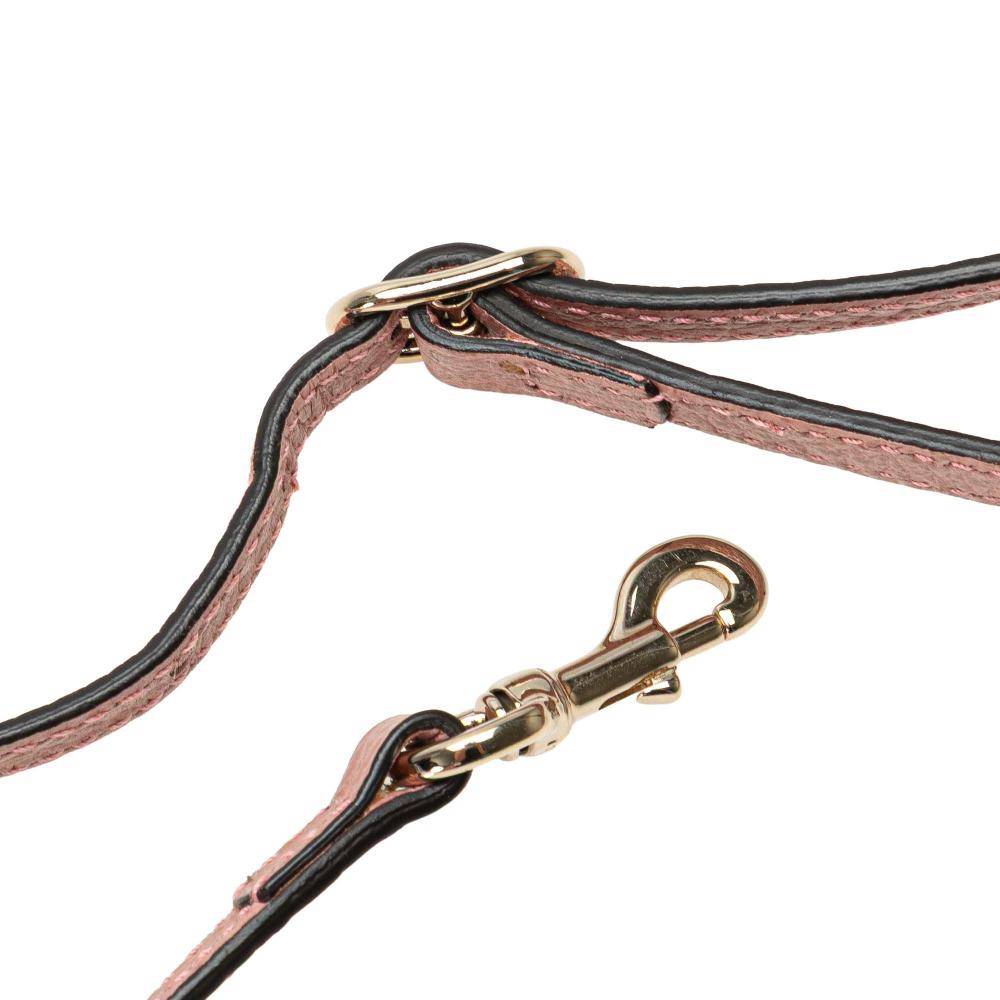 Gucci B Gucci Pink Calf Leather Mini Swing Satchel Italy