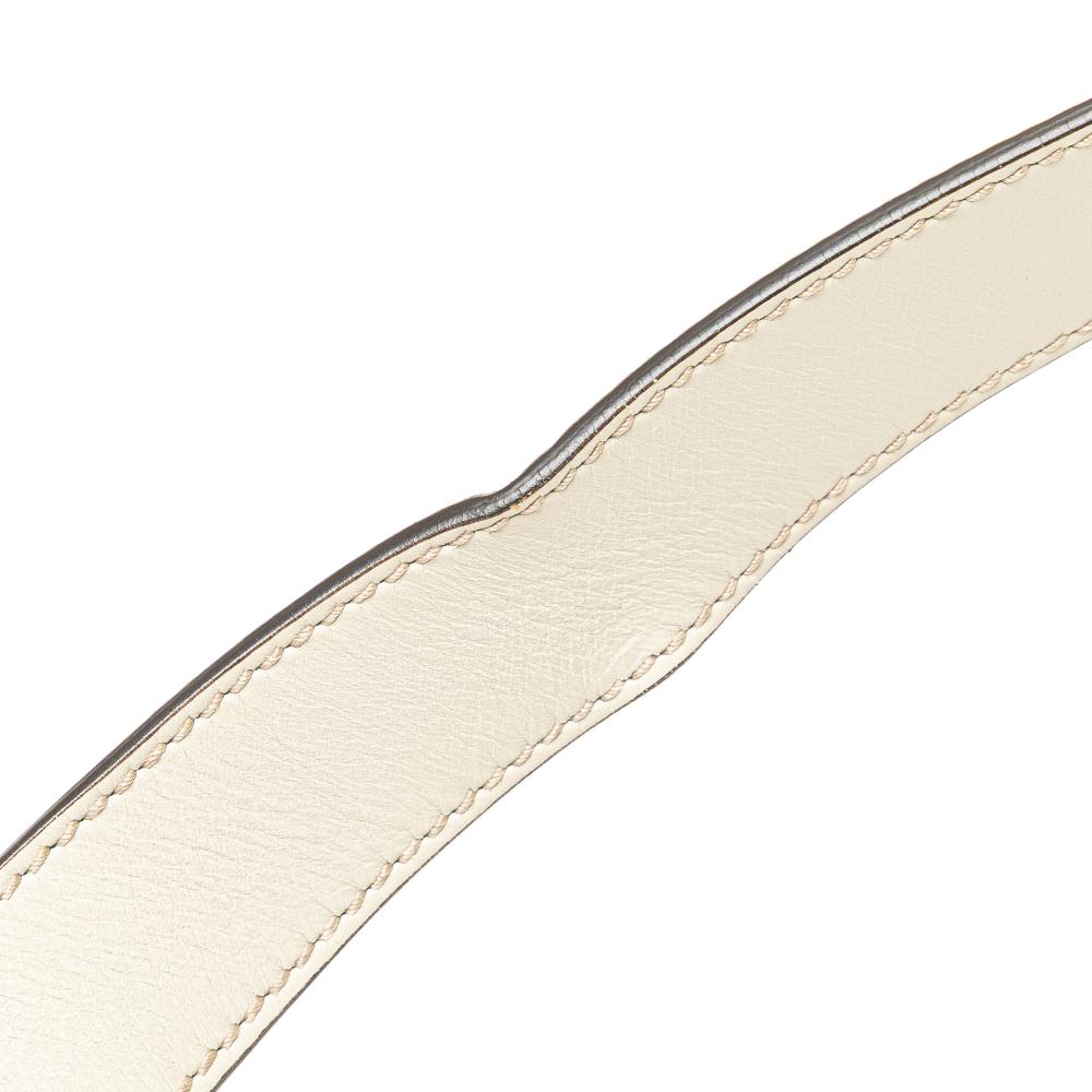 Gucci B Gucci Brown Beige with White Canvas Fabric GG Crossbody Italy