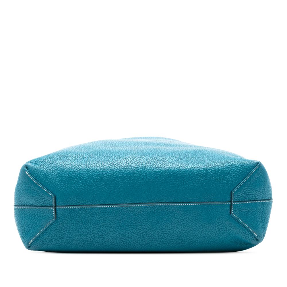 Hermès AB Hermès Blue Turquoise Calf Leather Clemence Double Sens 36 France