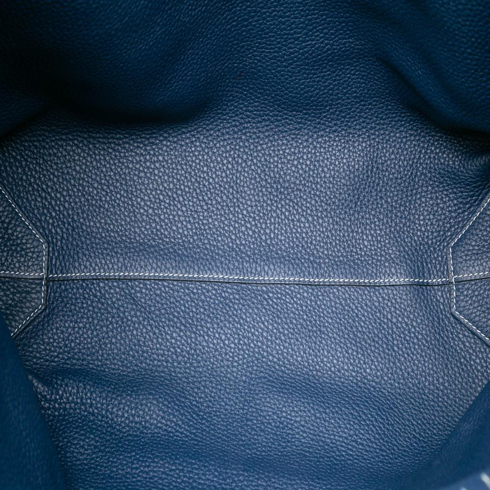 Hermès AB Hermès Blue Turquoise Calf Leather Clemence Double Sens 36 France