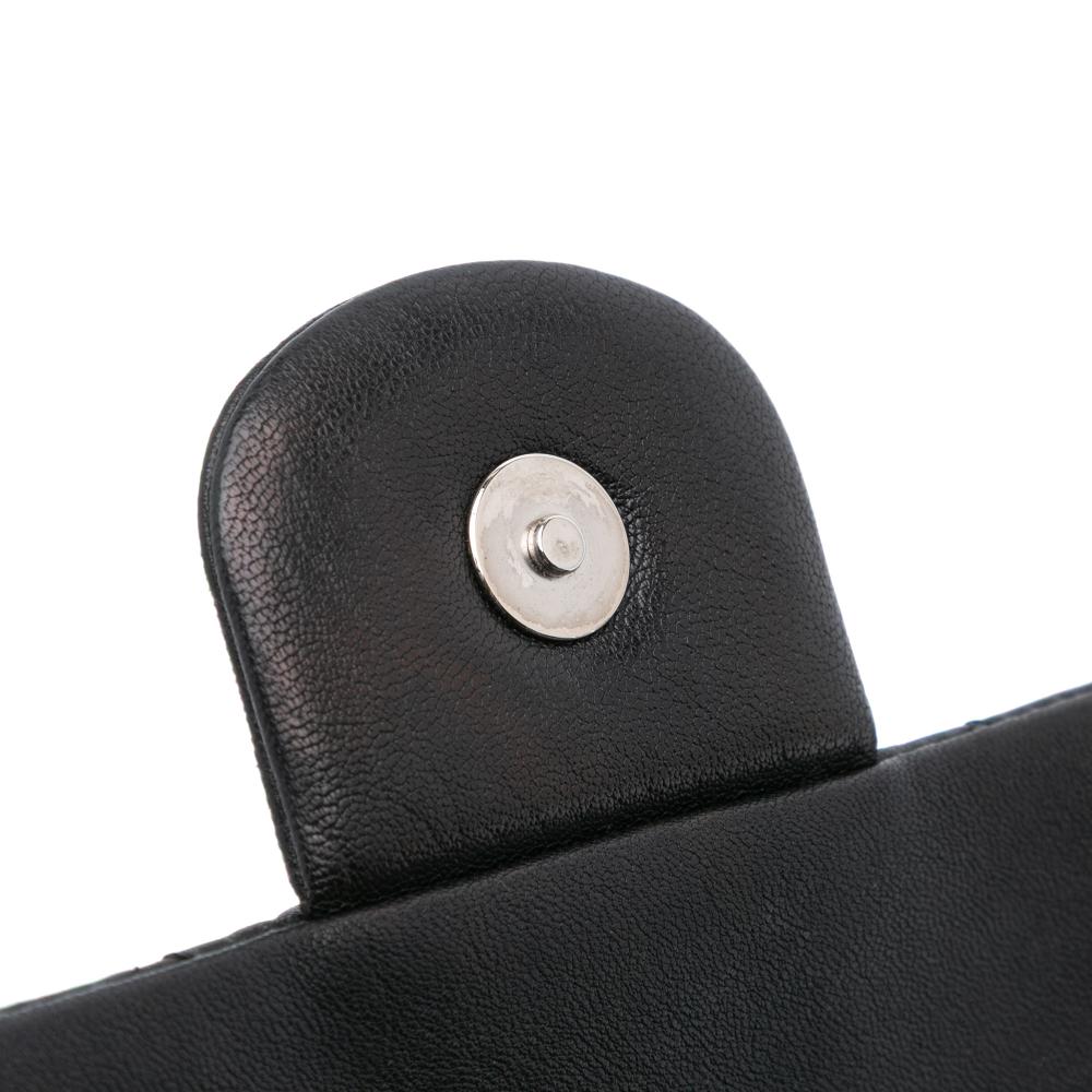 Chanel B Chanel Black Lambskin Leather Leather Large Lambskin Chain Around Flap Italy