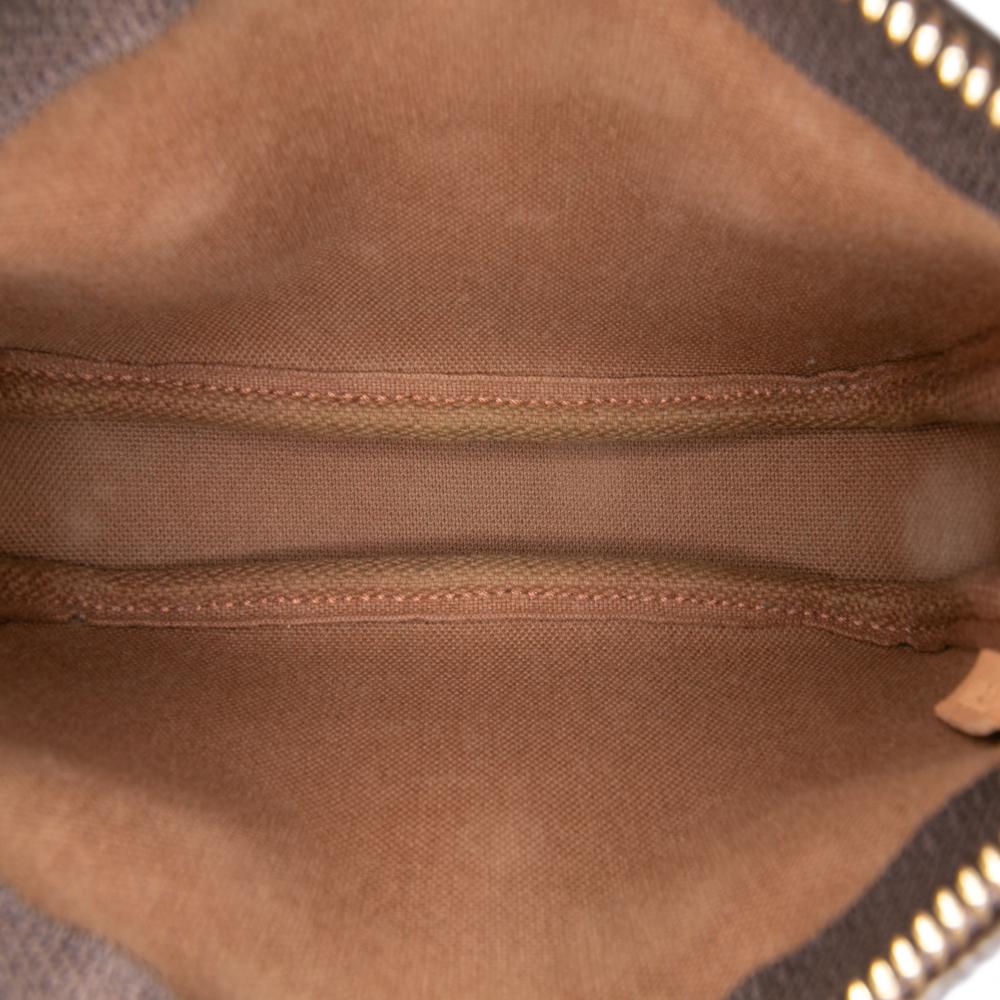 Louis Vuitton B Louis Vuitton Brown Monogram Canvas Fabric Monogram Mini Pochette Accessoires Spain