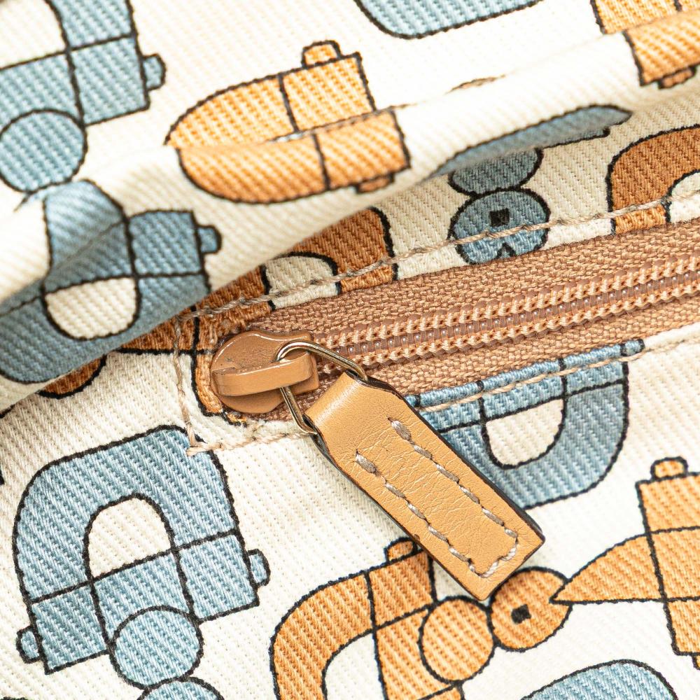 Gucci AB Gucci Brown Beige Calf Leather Large Guccissima Sukey Tote Italy