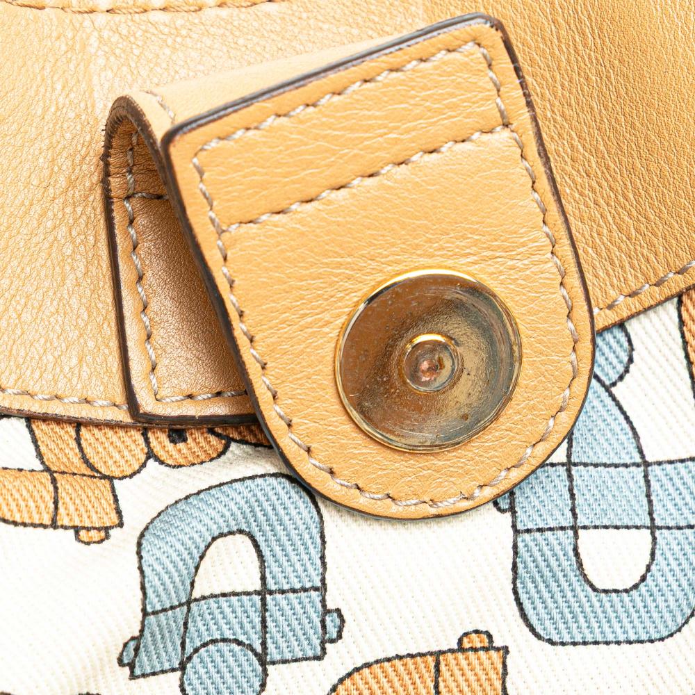 Gucci AB Gucci Brown Beige Calf Leather Large Guccissima Sukey Tote Italy