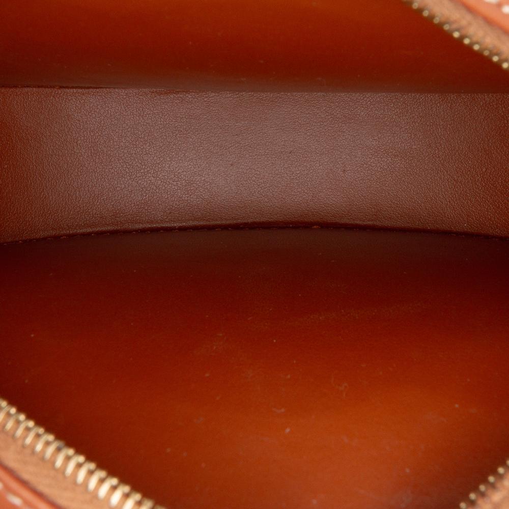 Celine AB Celine Brown Calf Leather Small skin Cuir Triomphe Oval Crossbody Italy