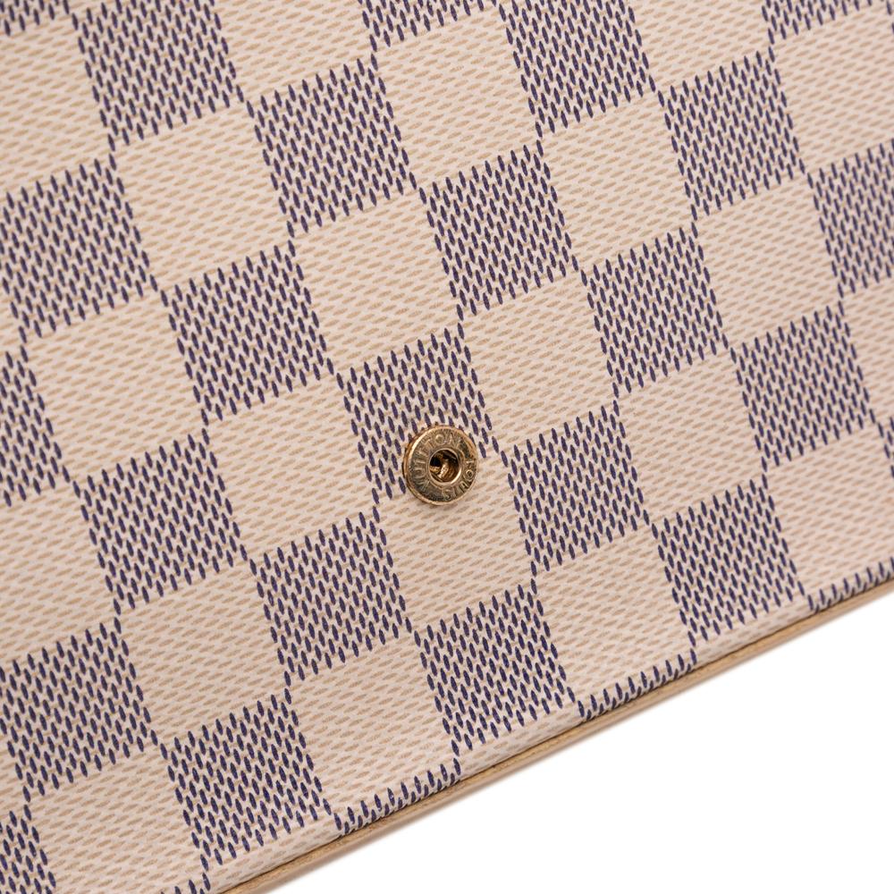 Louis Vuitton B Louis Vuitton White Damier Canvas Canvas Damier Azur Pochette Felicie France