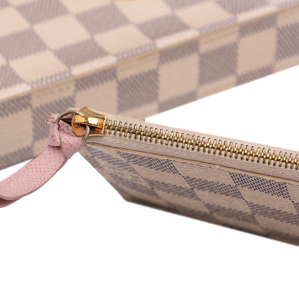 Louis Vuitton B Louis Vuitton White Damier Canvas Canvas Damier Azur Pochette Felicie France