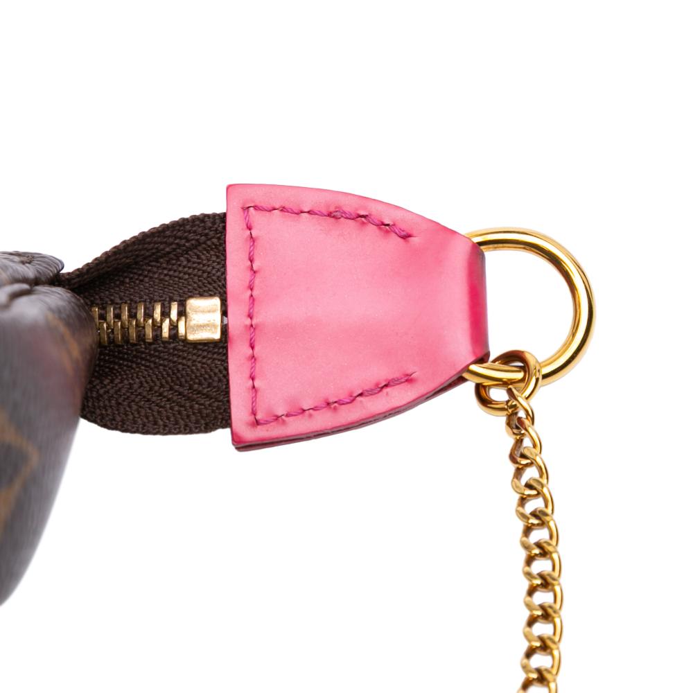 Louis Vuitton Brown Monogram Vivienne Christmas Roller Coaster Mini Pochette Accessoires France