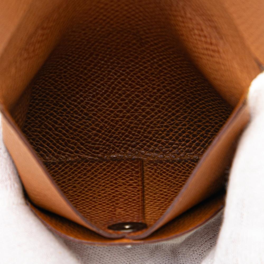 Hermès B Hermès Orange Calf Leather Epsom Bastia Coin Pouch France