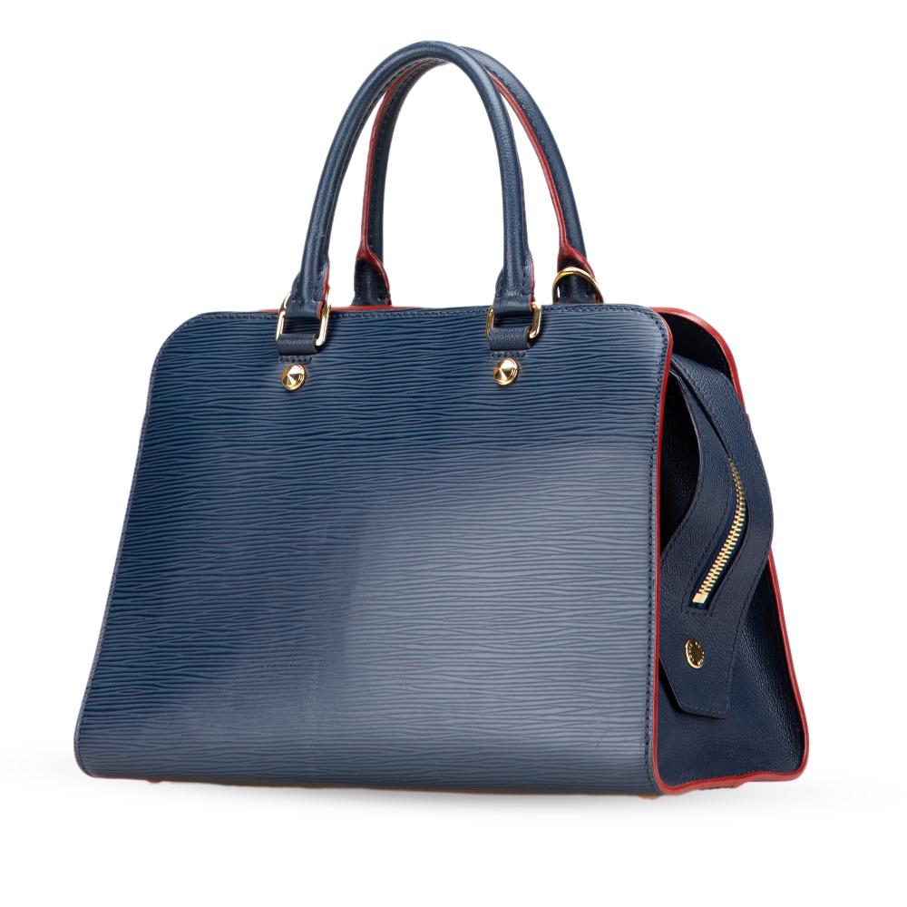 Louis Vuitton B Louis Vuitton Blue Epi Leather Leather Epi Vaneau MM France