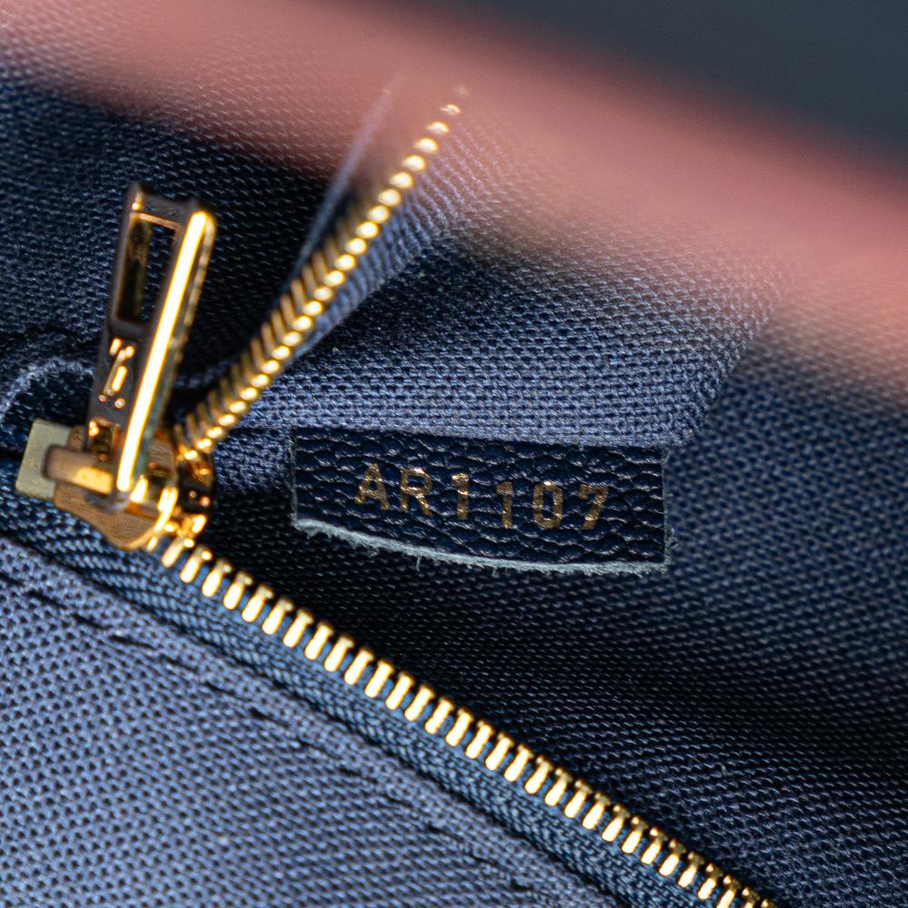 Louis Vuitton B Louis Vuitton Blue Epi Leather Leather Epi Vaneau MM France