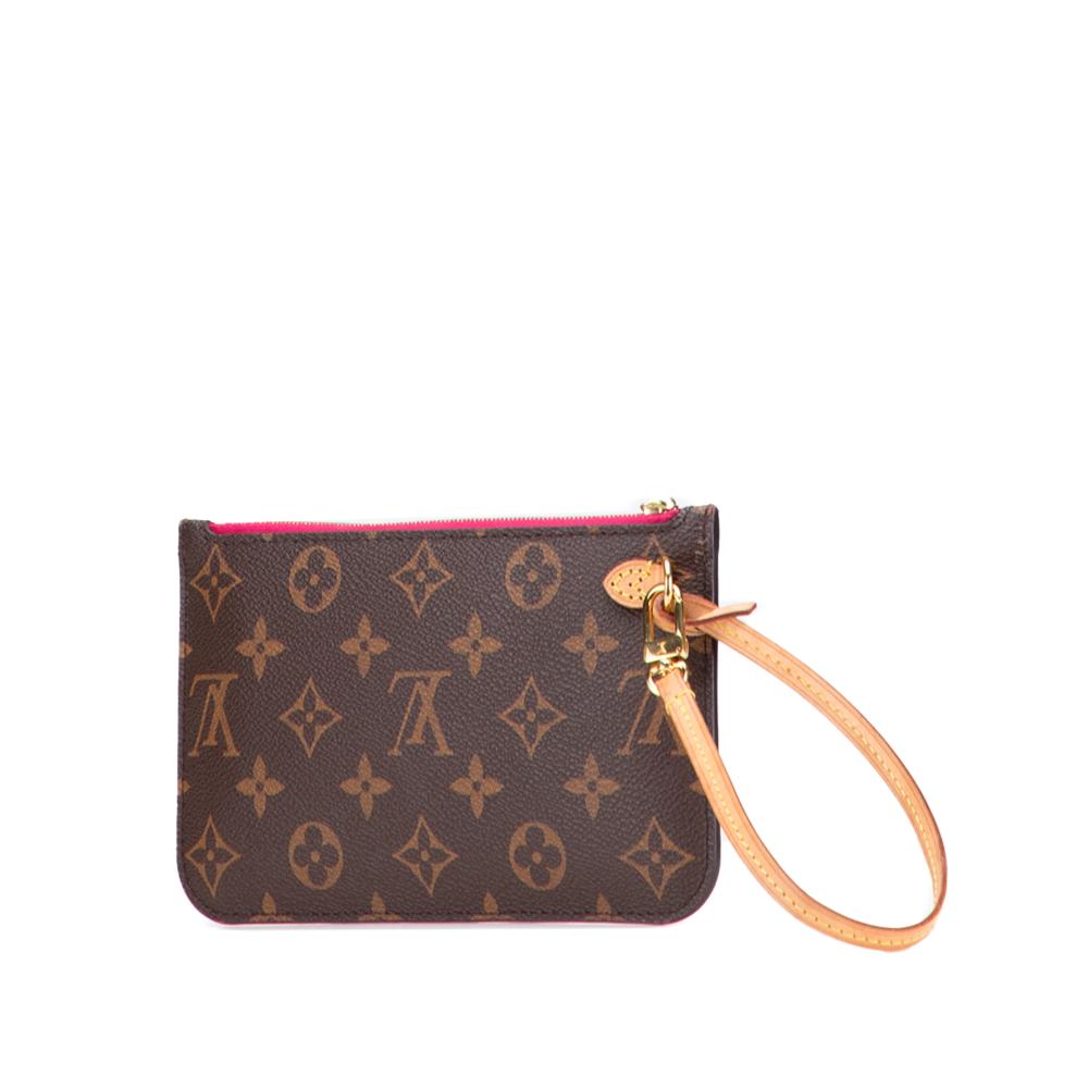 Louis Vuitton B Louis Vuitton Brown Monogram Canvas Canvas Monogram Neverfull Pouch France