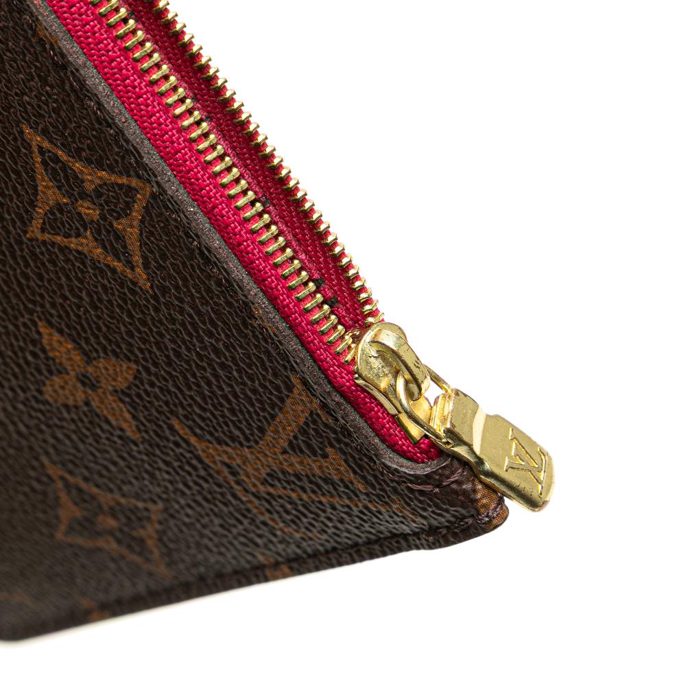 Louis Vuitton B Louis Vuitton Brown Monogram Canvas Canvas Monogram Neverfull Pouch France