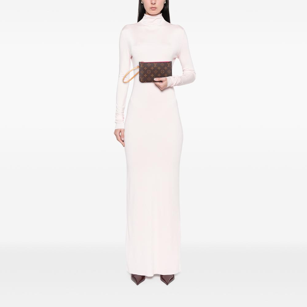 Louis Vuitton B Louis Vuitton Brown Monogram Canvas Canvas Monogram Neverfull Pouch France