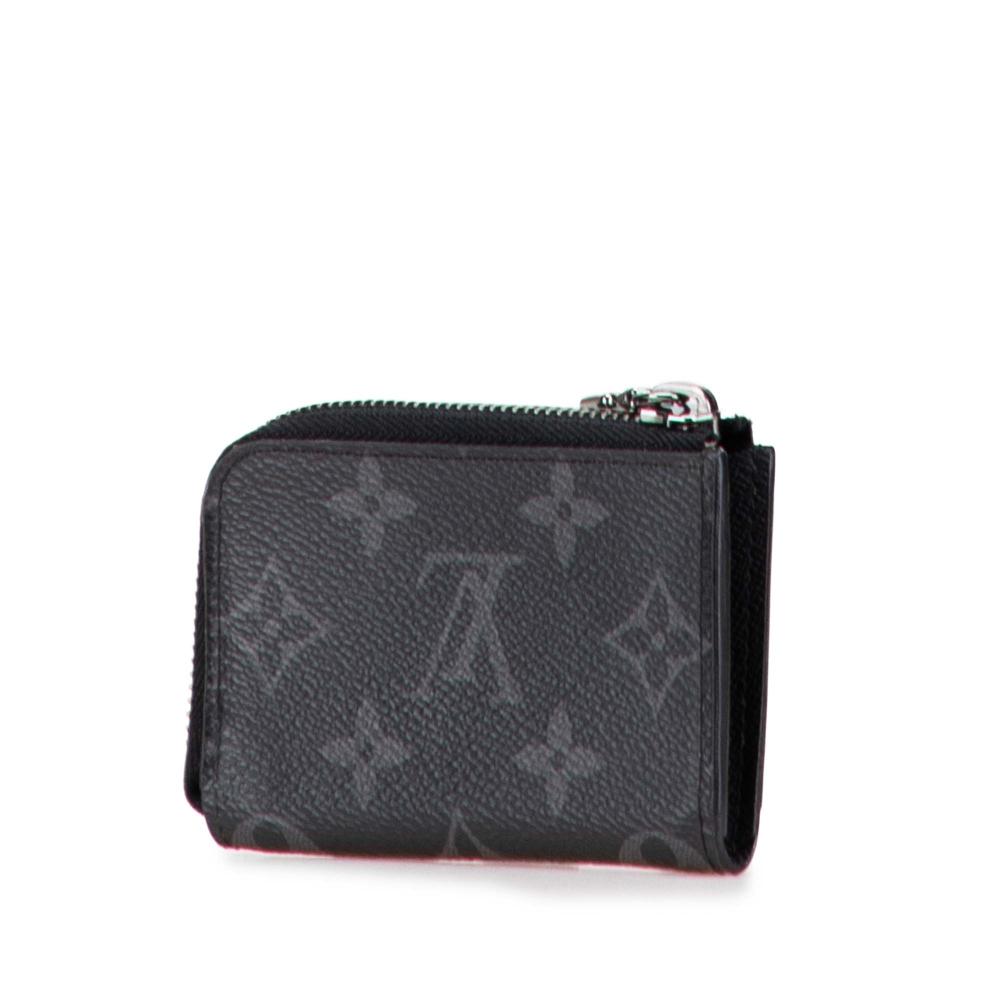 Louis Vuitton B Louis Vuitton Black Monogram Canvas Canvas Monogram Eclipse Zippy Coin Purse France