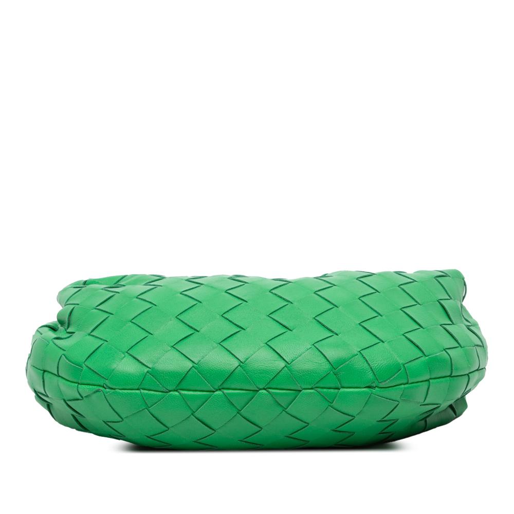 Bottega Veneta AB Bottega Veneta Green Nappa Leather Leather Mini Nappa Intrecciato Jodie Italy