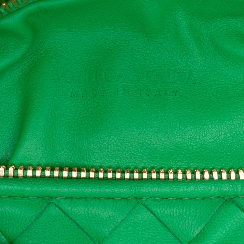 Bottega Veneta AB Bottega Veneta Green Nappa Leather Leather Mini Nappa Intrecciato Jodie Italy