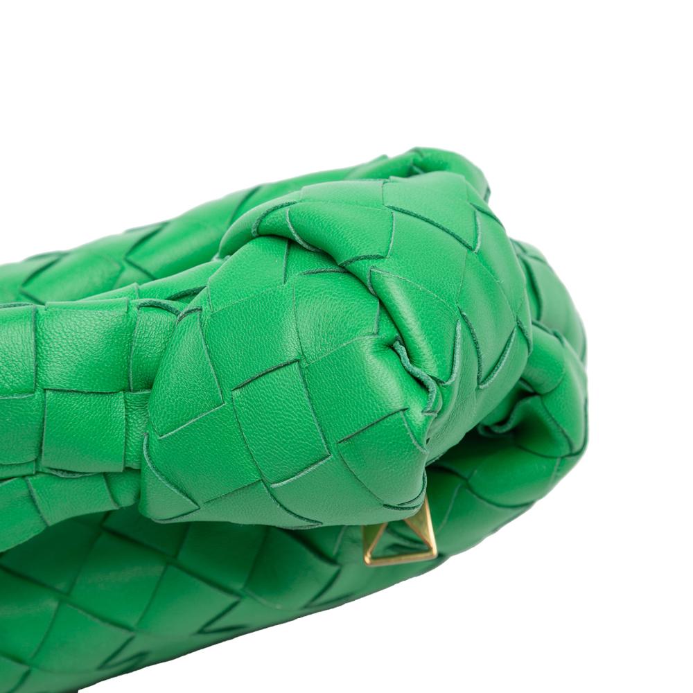 Bottega Veneta AB Bottega Veneta Green Nappa Leather Leather Mini Nappa Intrecciato Jodie Italy