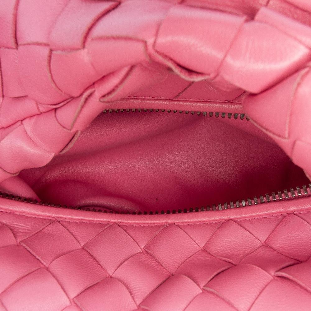 Bottega Veneta B Bottega Veneta Pink Nappa Leather Leather Mini Nappa Intrecciato Jodie Italy
