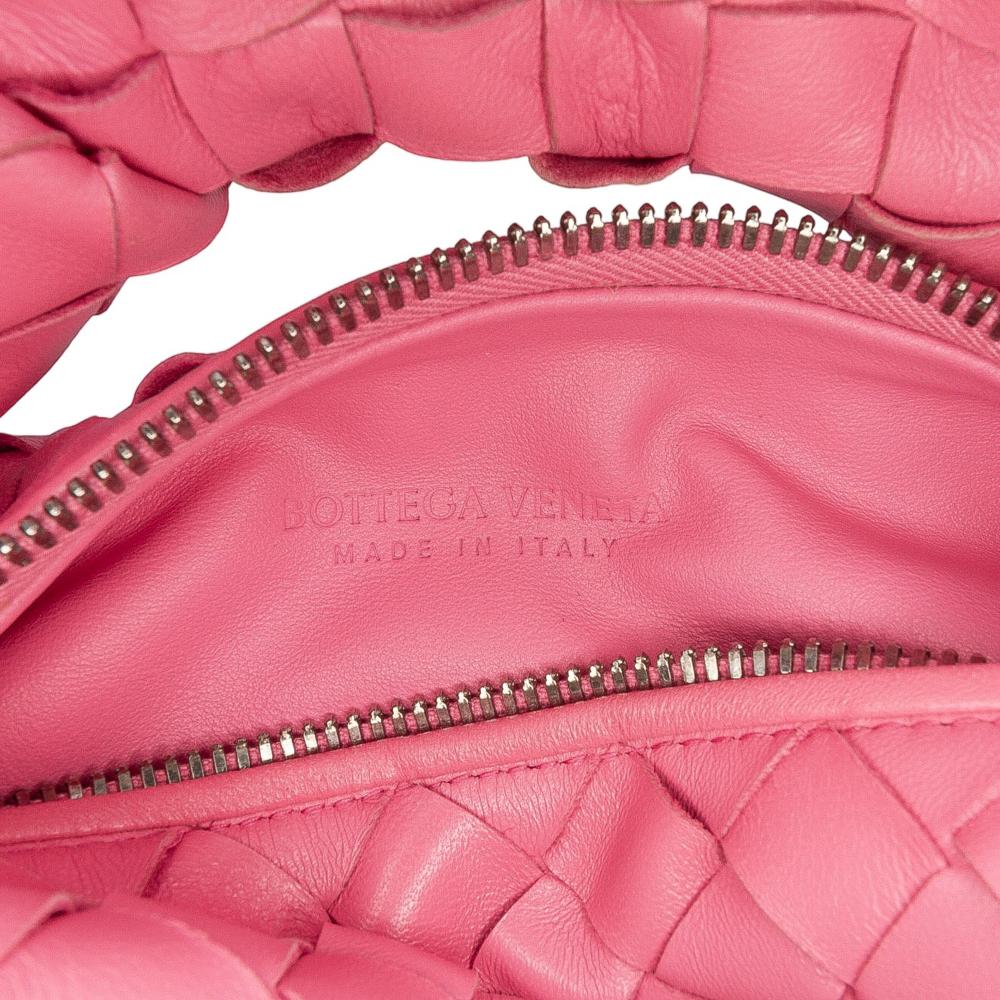 Bottega Veneta B Bottega Veneta Pink Nappa Leather Leather Mini Nappa Intrecciato Jodie Italy