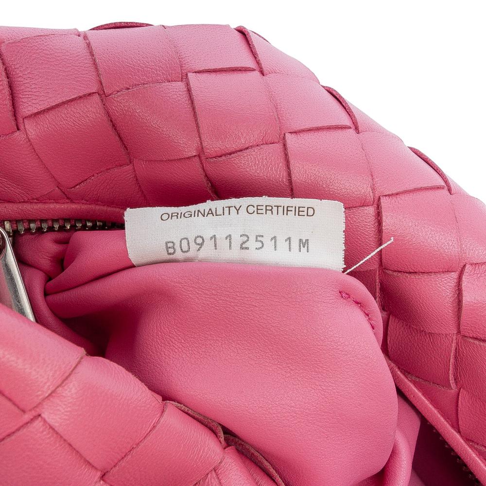 Bottega Veneta B Bottega Veneta Pink Nappa Leather Leather Mini Nappa Intrecciato Jodie Italy