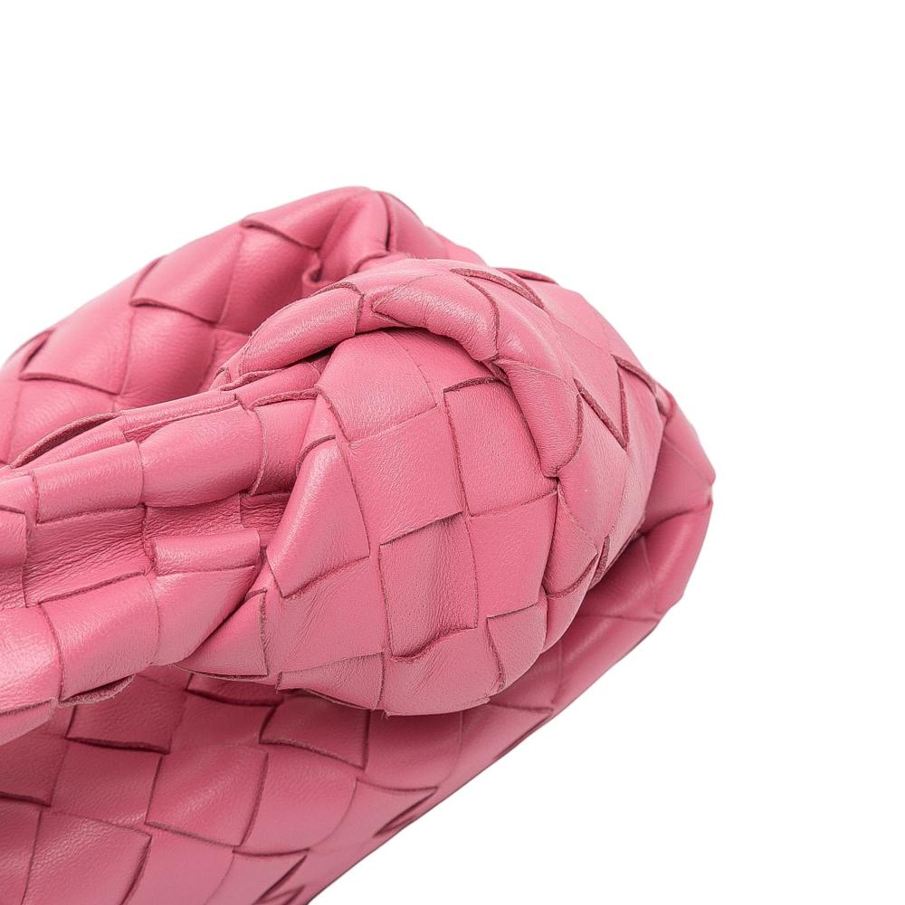 Bottega Veneta B Bottega Veneta Pink Nappa Leather Leather Mini Nappa Intrecciato Jodie Italy