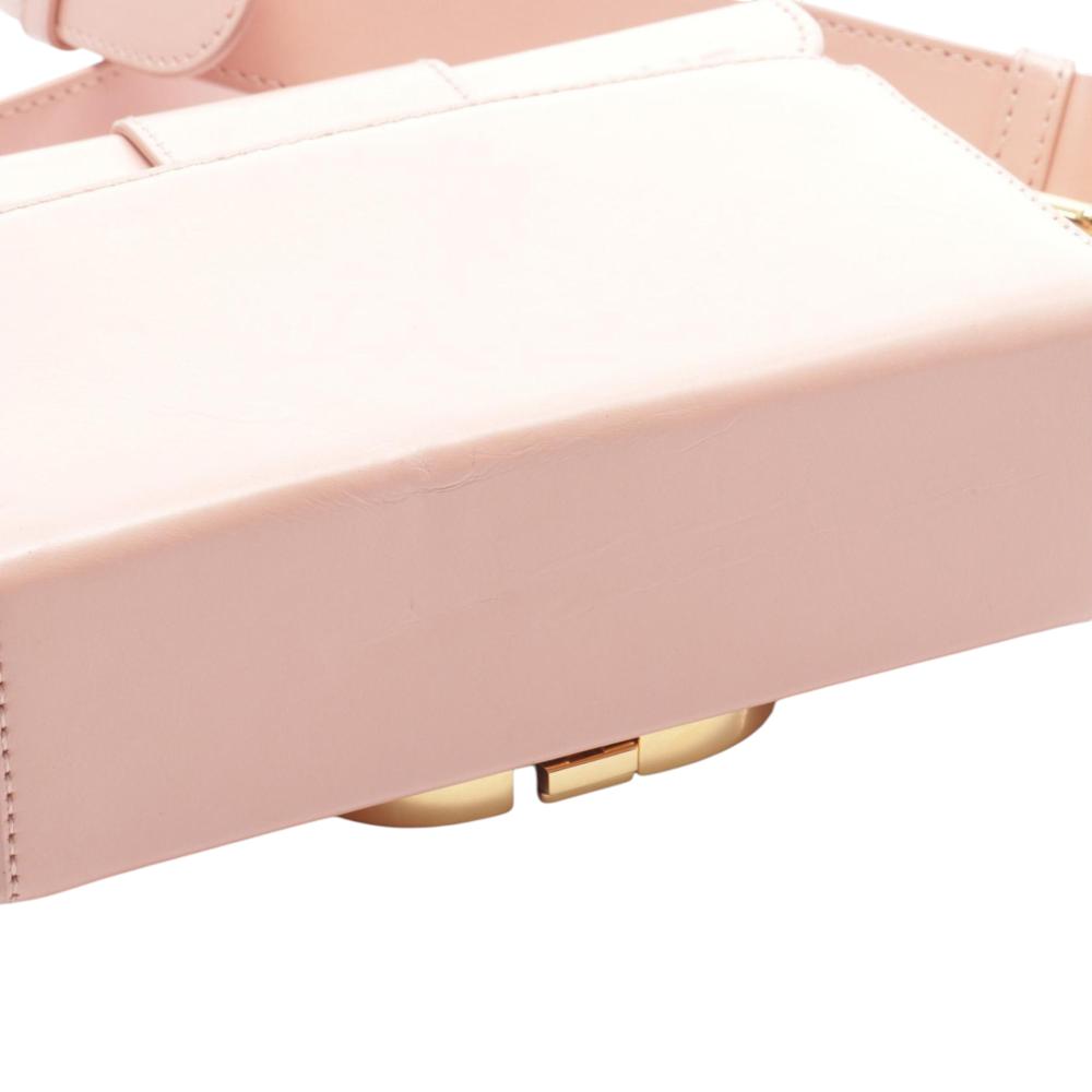 Christian Dior B Dior Pink Light Pink Calf Leather 30 Montaigne Box Bag France