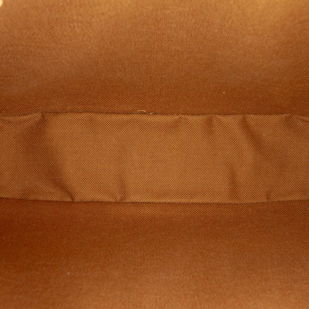 Celine AB Celine Brown Coated Canvas Fabric Small Triomphe Logo Camera Bag Italy