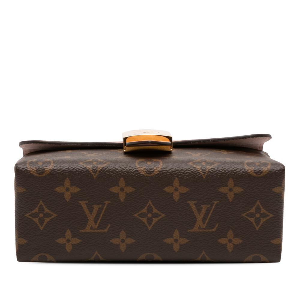 Louis Vuitton AB Louis Vuitton Brown with Pink Monogram Canvas Fabric Monogram Locky BB France