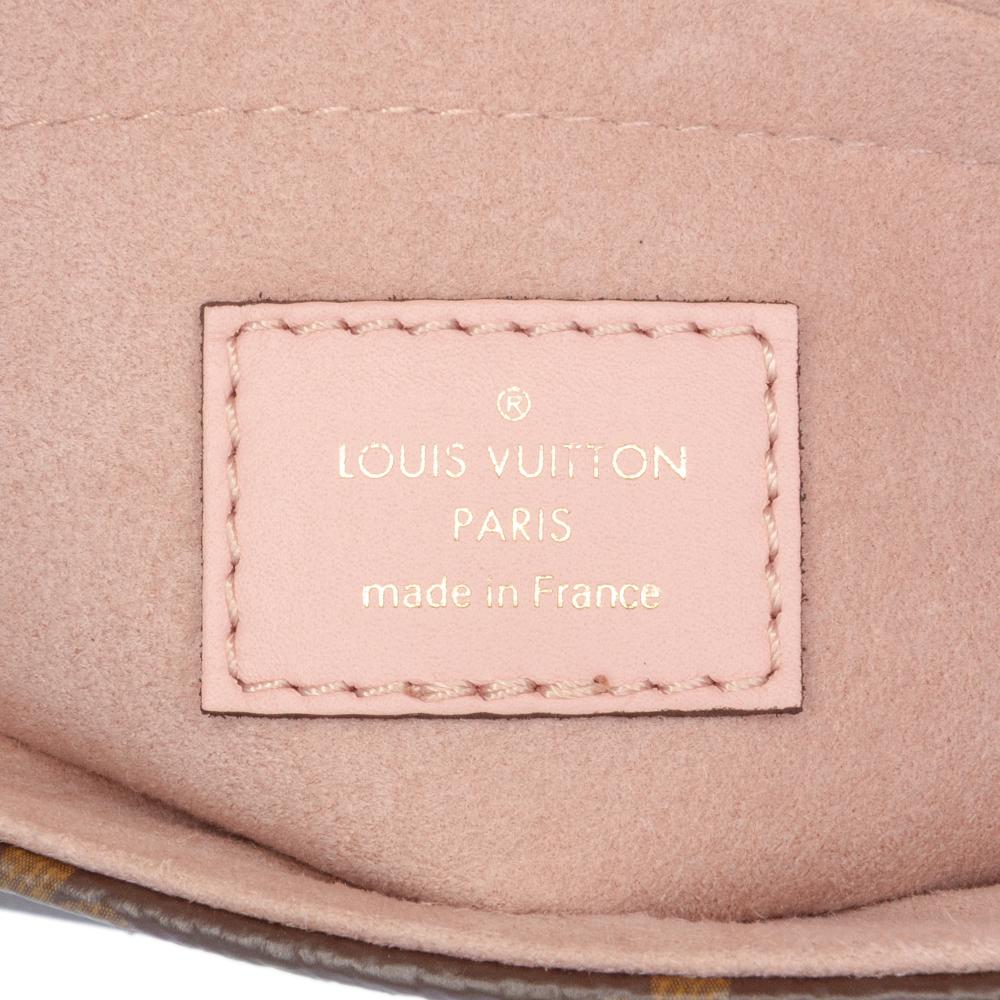 Louis Vuitton AB Louis Vuitton Brown with Pink Monogram Canvas Fabric Monogram Locky BB France