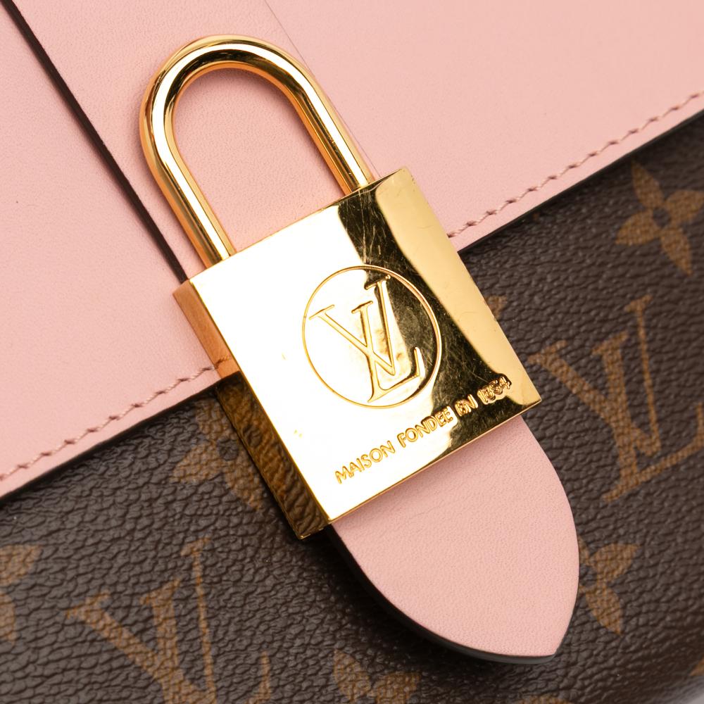 Louis Vuitton AB Louis Vuitton Brown with Pink Monogram Canvas Fabric Monogram Locky BB France