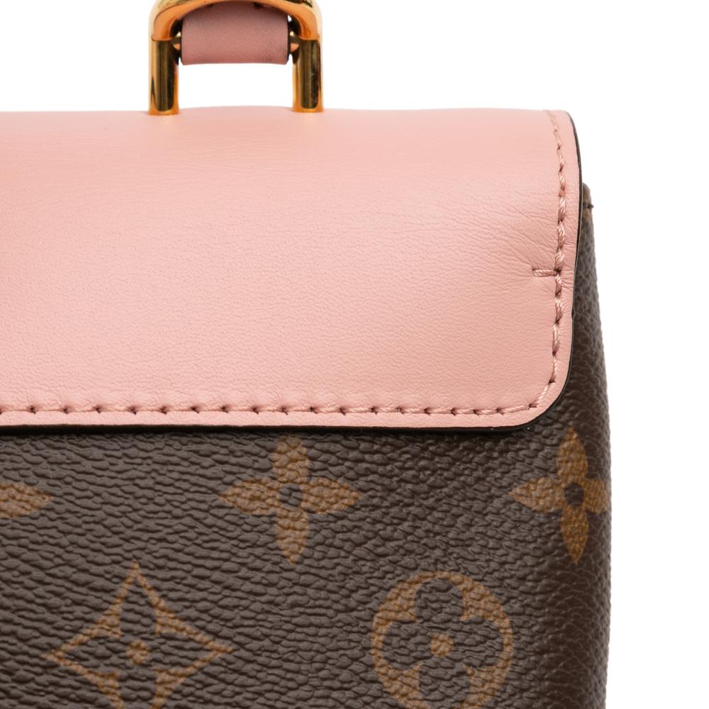 Louis Vuitton AB Louis Vuitton Brown with Pink Monogram Canvas Fabric Monogram Locky BB France