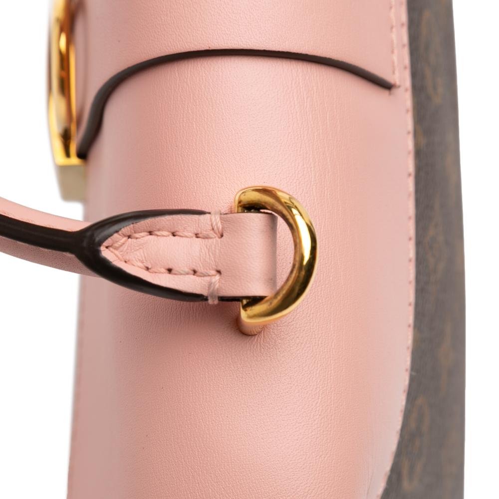 Louis Vuitton AB Louis Vuitton Brown with Pink Monogram Canvas Fabric Monogram Locky BB France