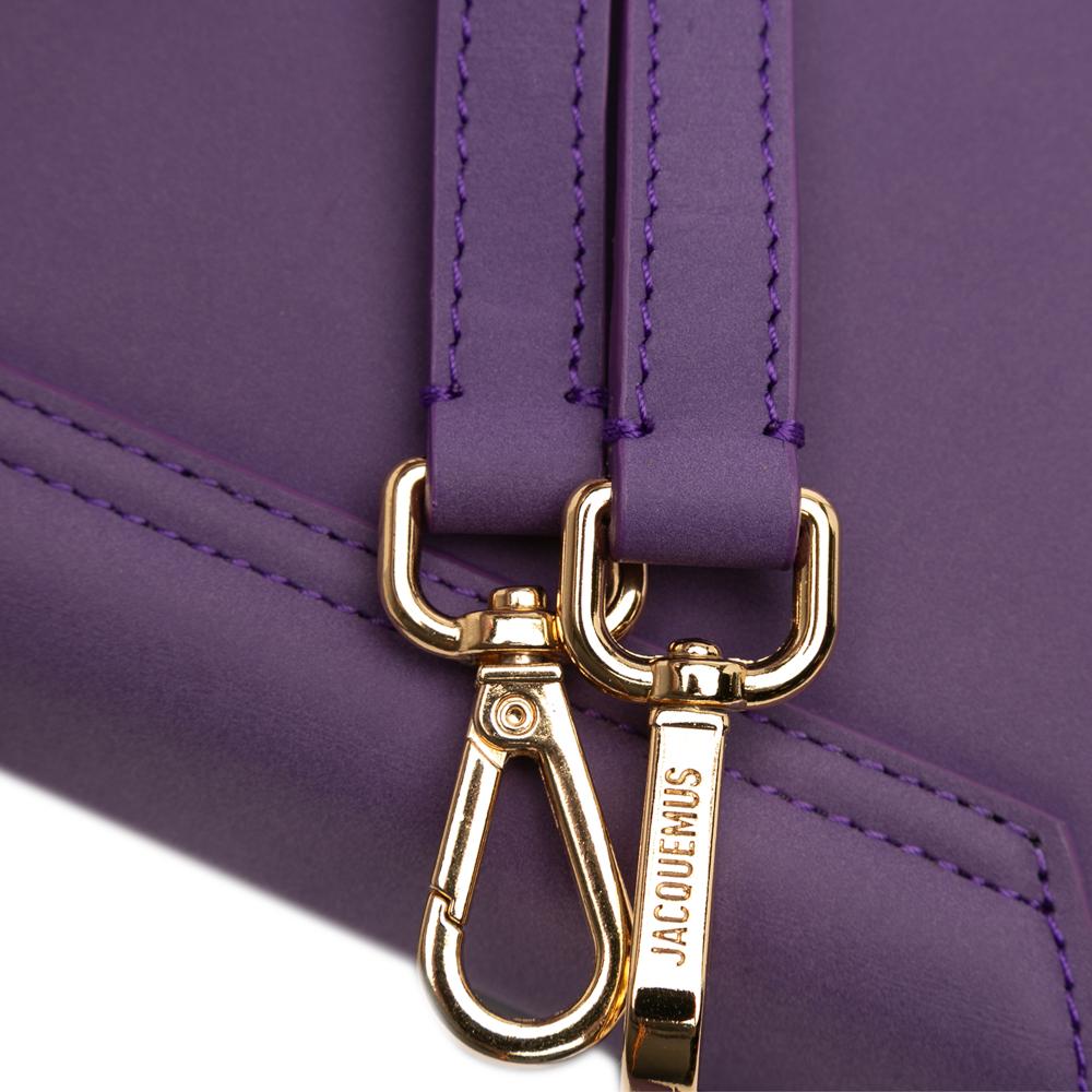 Jacquemus AB Jacquemus Purple Calf Leather Le Chiquito Moyen Italy