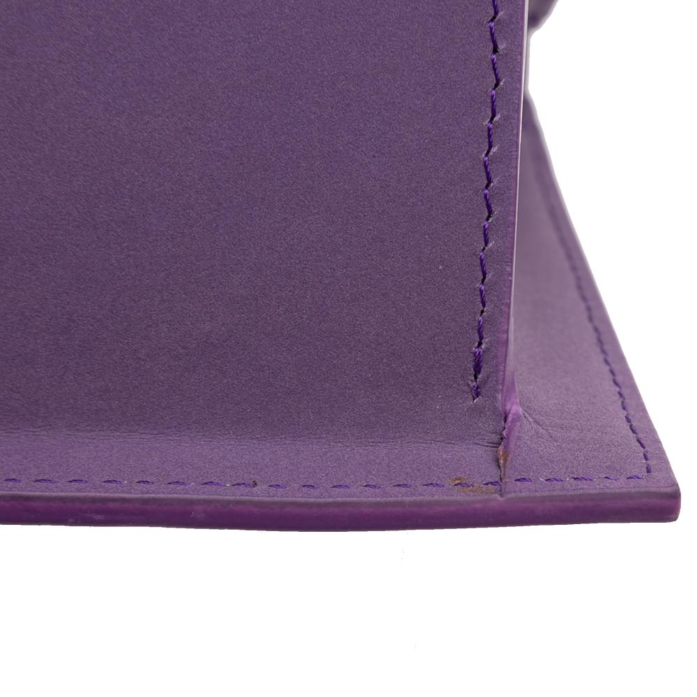 Jacquemus AB Jacquemus Purple Calf Leather Le Chiquito Moyen Italy